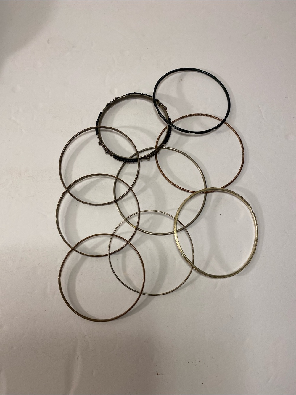 Assorted bangle bracelets 9 total
